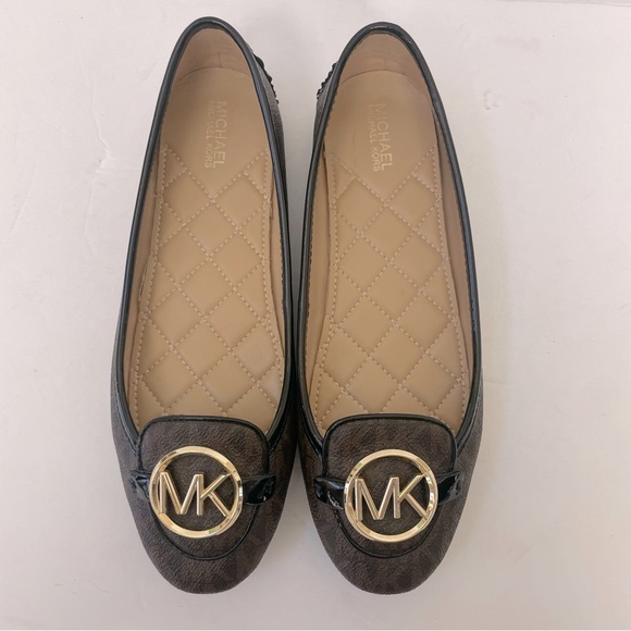 Michael Kors Lillie Logo Moccasin Flats 6.5 - Picture 2 of 11
